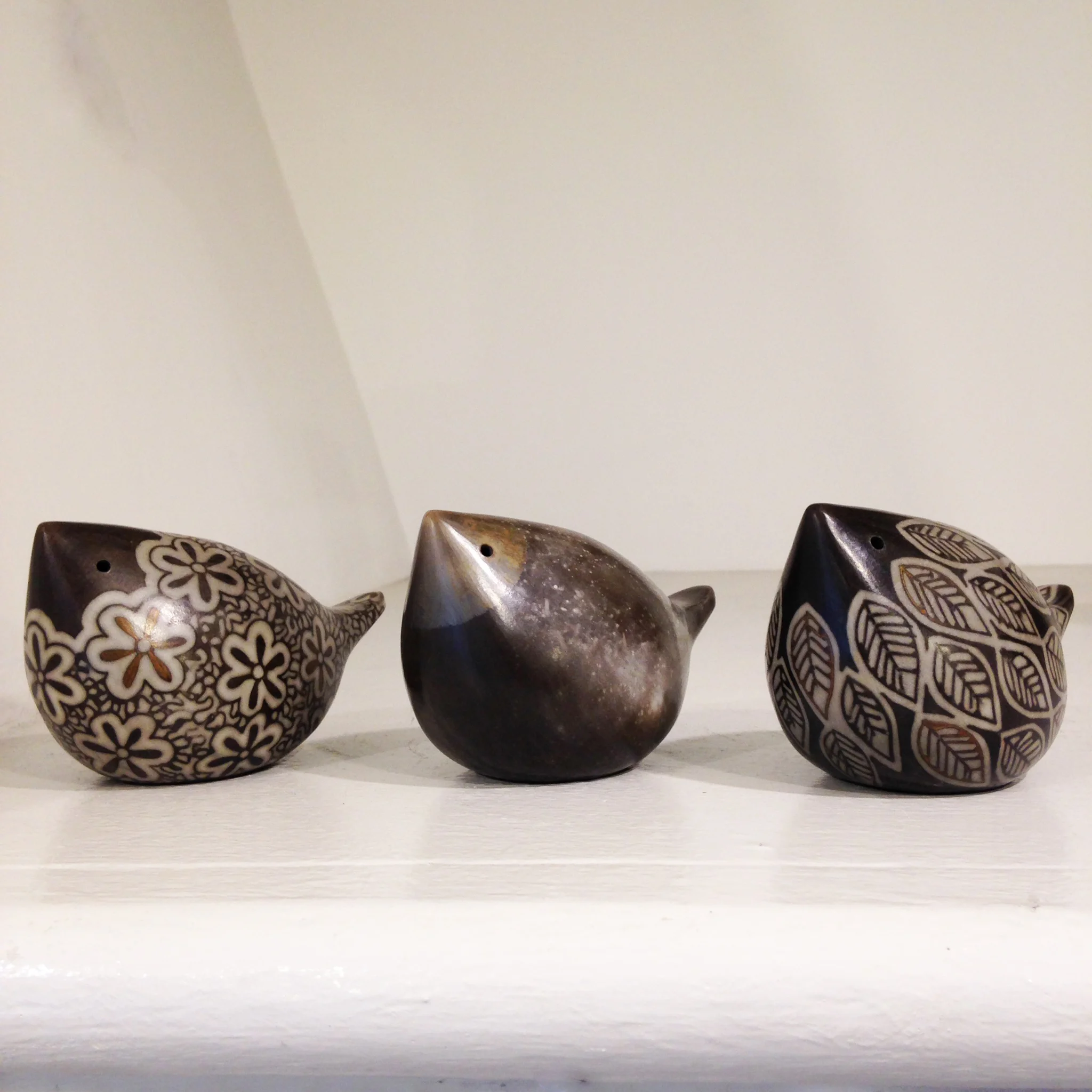 Debbie Barber Raku Birds ceramic £50-£55