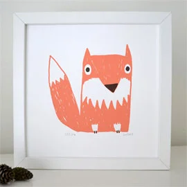 Fox screenprint £25