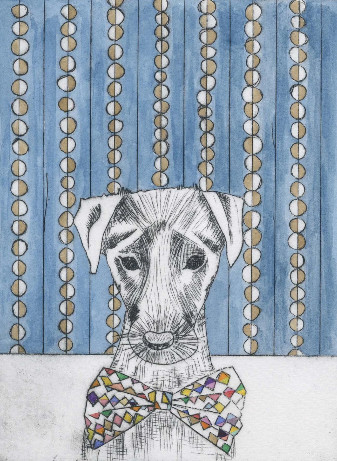 Dog etching 20cm x 15cm £95