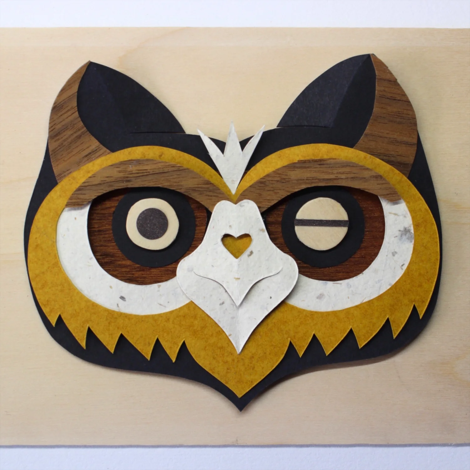 Rauol Owl papercut £66 (framed)