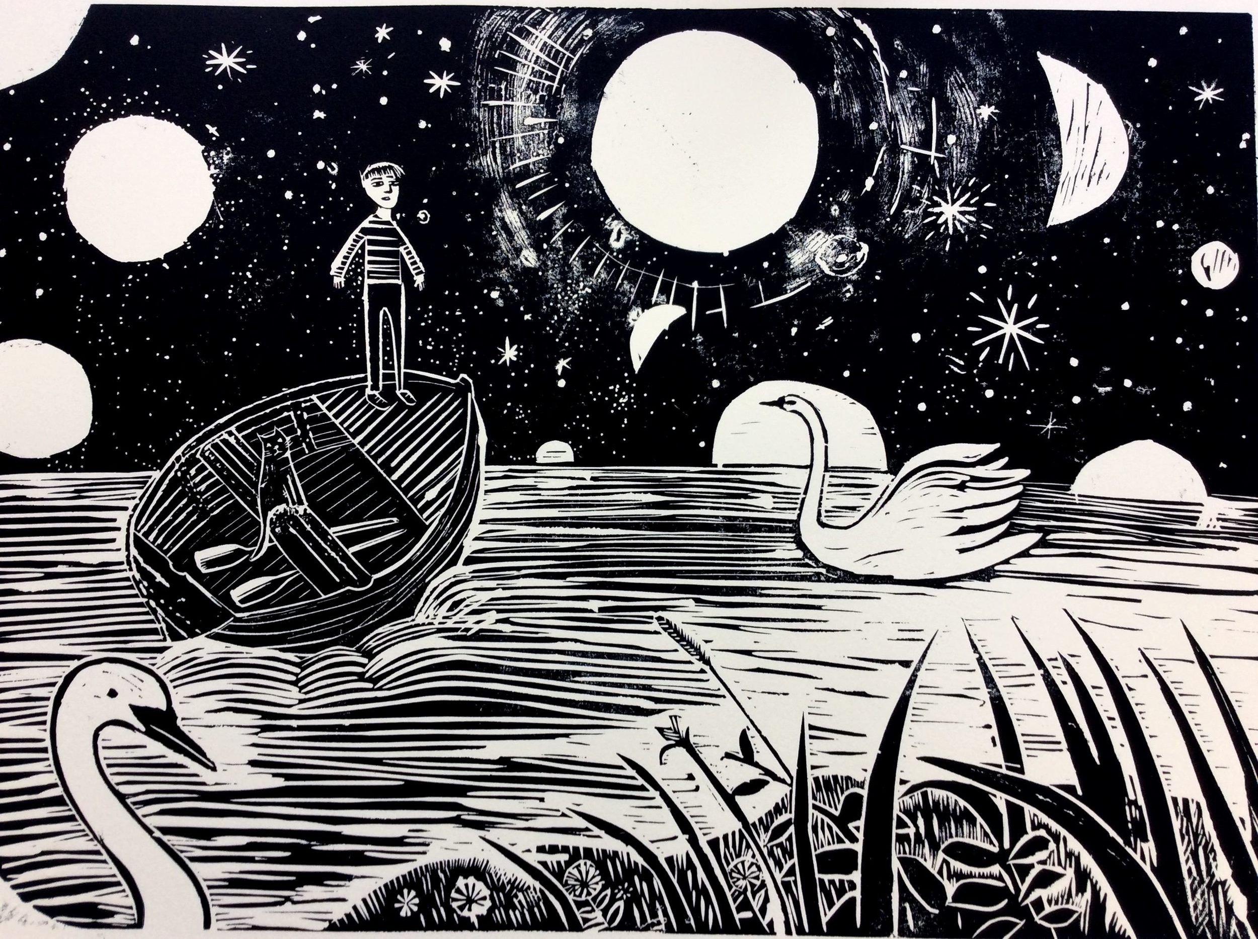 Far Island Linocut 60 x 40cm £110 (unframed)