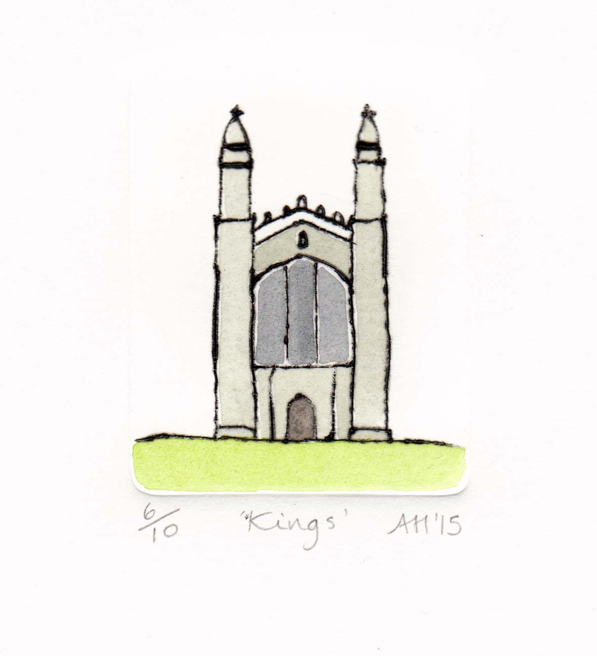 Kings drypoint 5.8 x 7cm SOLD OUT