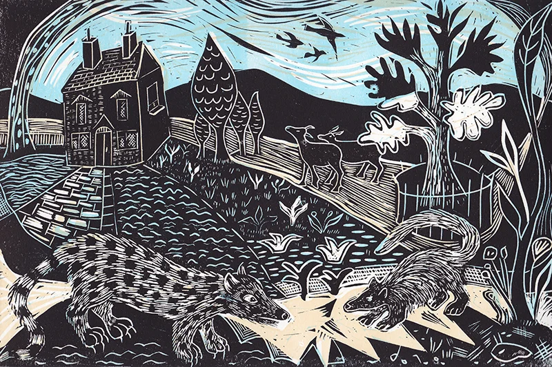 Playtime Linocut £90 (unframed)