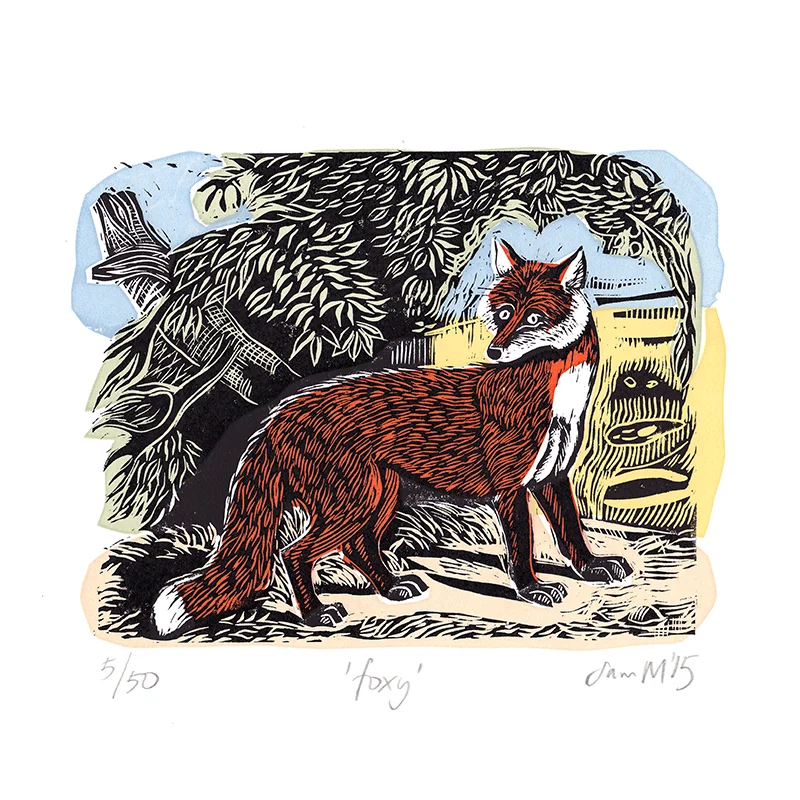 Foxy Linocut £75