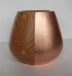 Half Copper Bowl wood & copper £50