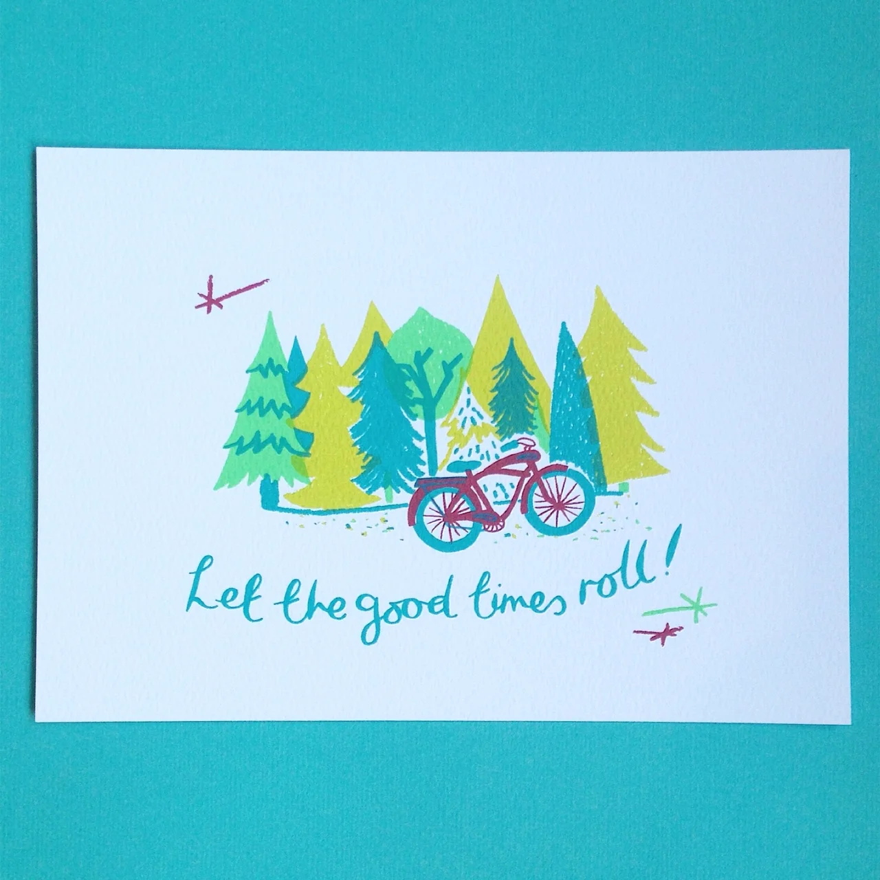 Let the Good Times Roll screenprint £25 (unframed)