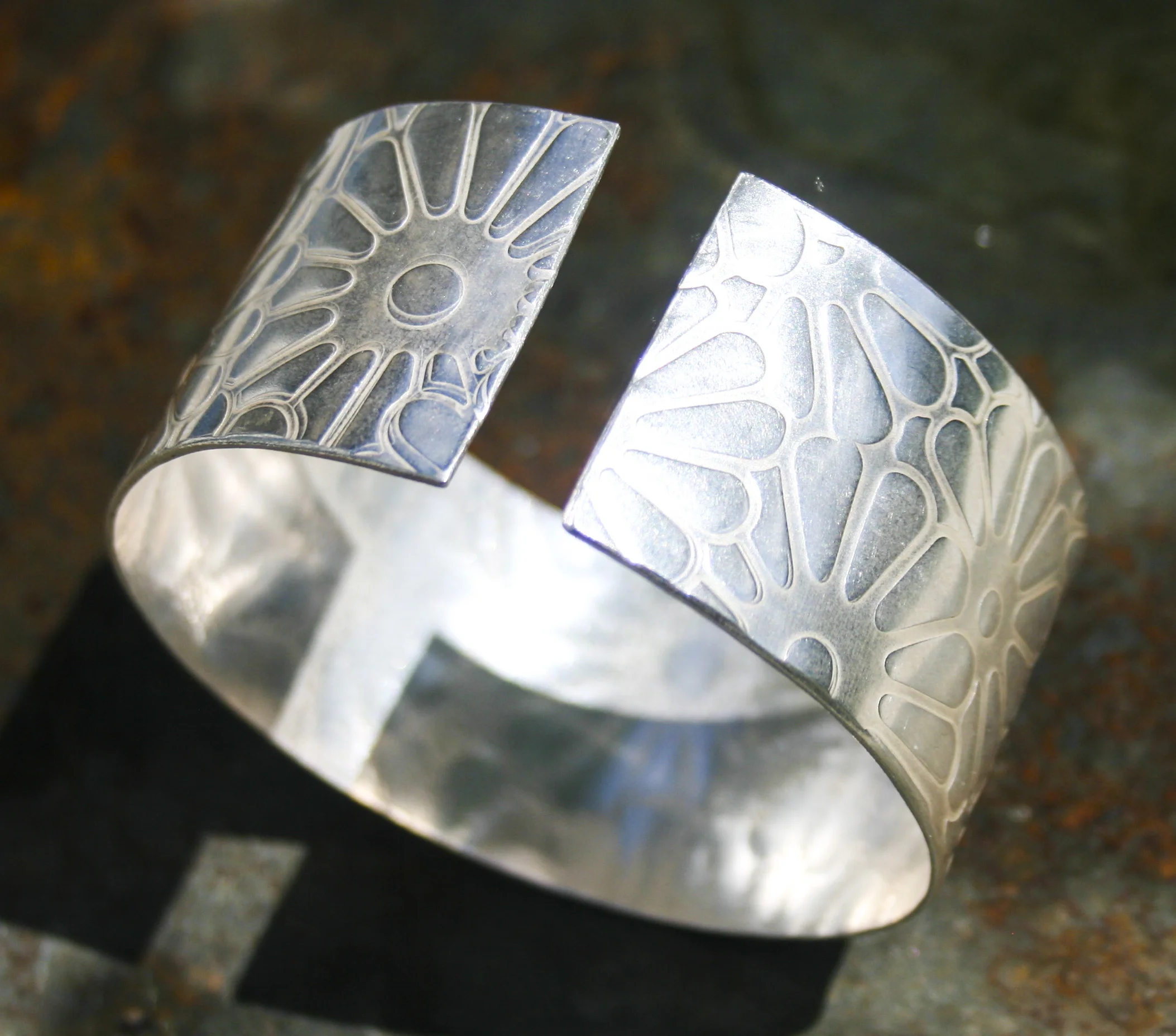 Meadow Solid silver Cuff £175