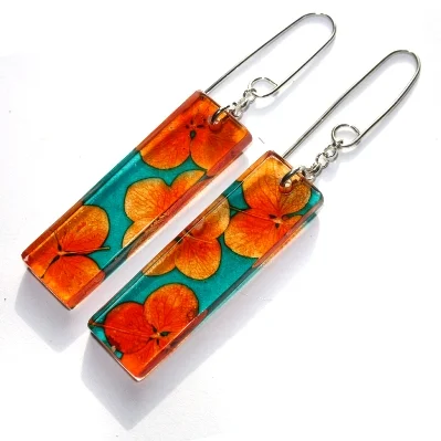 Rectangle Earrings acrylic (made from 100% recycled materials) £40