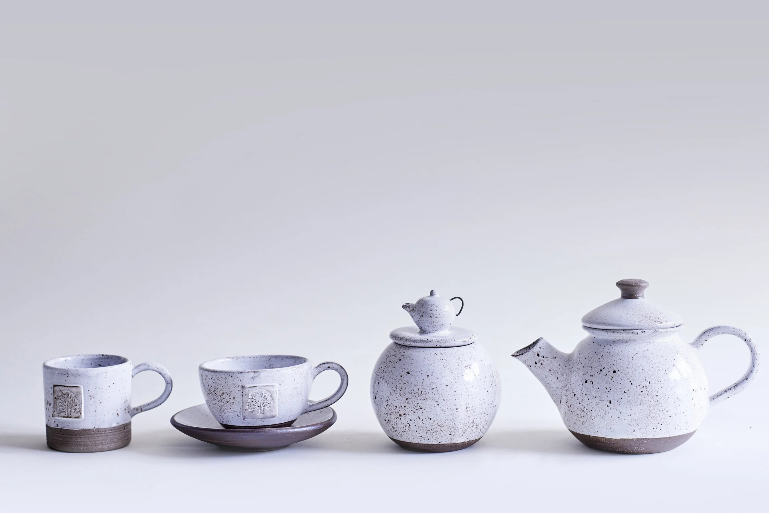 Goose Egg Coffee Cup £30 Tea Cup £35 Sugar Container £90 Teapot £120