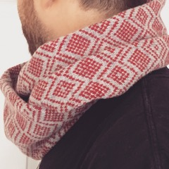Looped Scandi Scarf merino lambswool £44