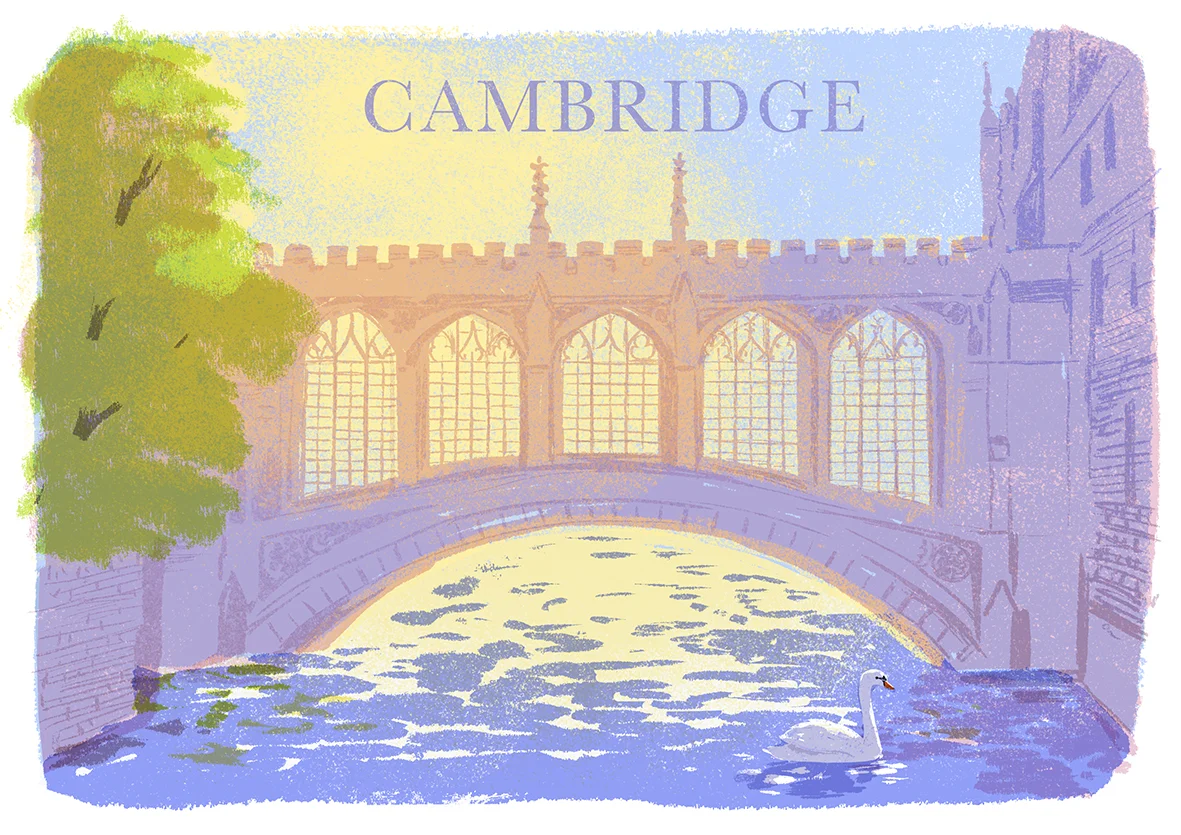Bridge of Sighs Postcard by Carolina Rabei