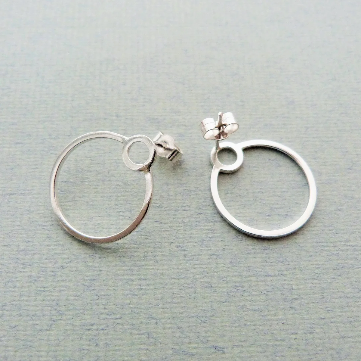 Mini Orbit Hoop Earrings sterling silver 2 cm £55