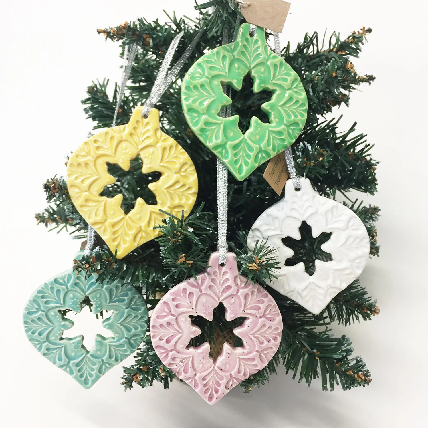 Baubles ceramic 8 x 7 cm £6 each