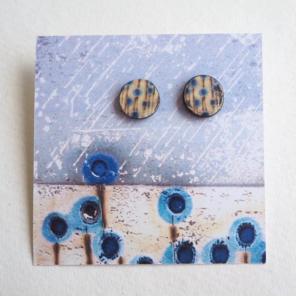 Seed-Head Round Studs by Karen Howarth
