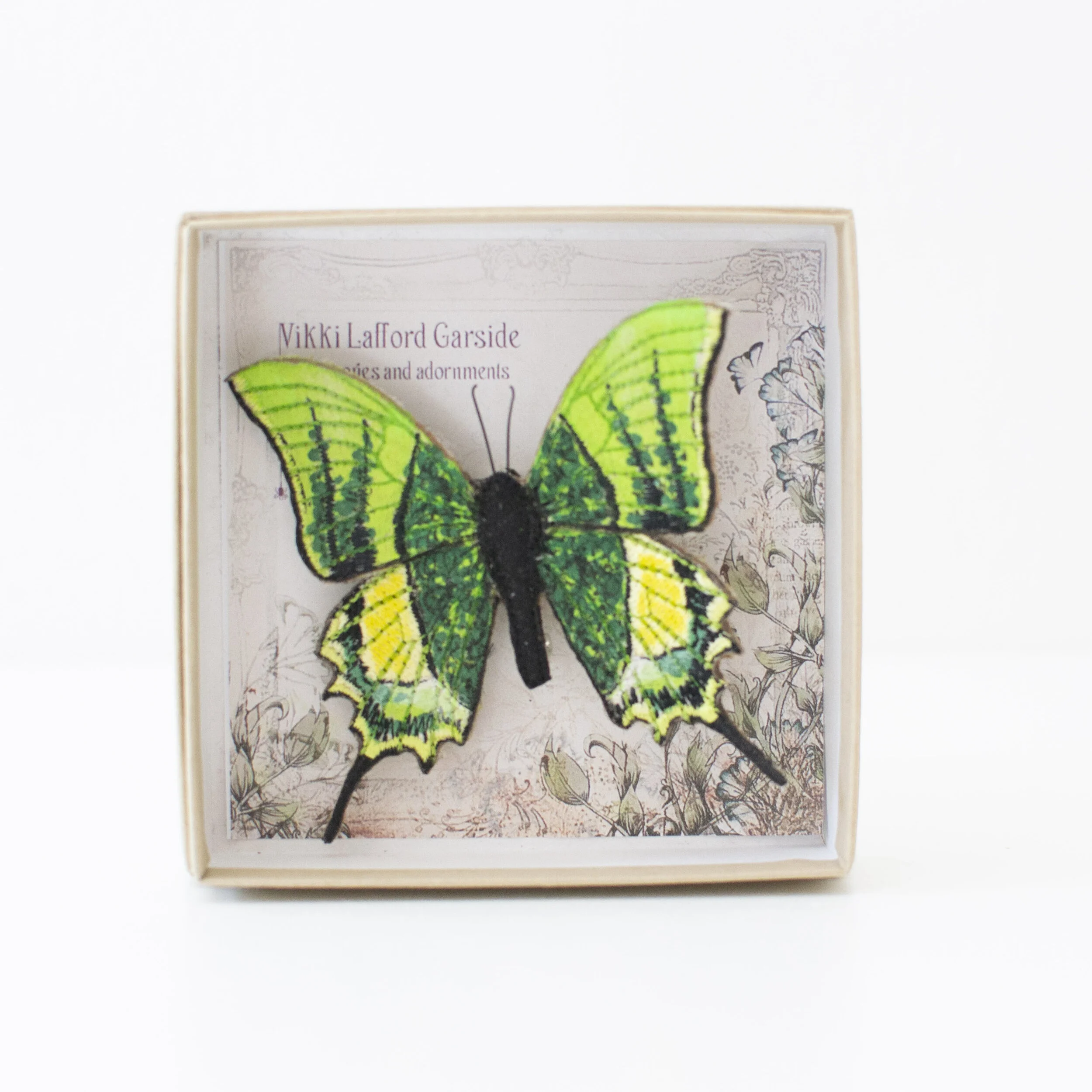 Kaiser i Hind Butterfly Brooch by Vikki Lafford