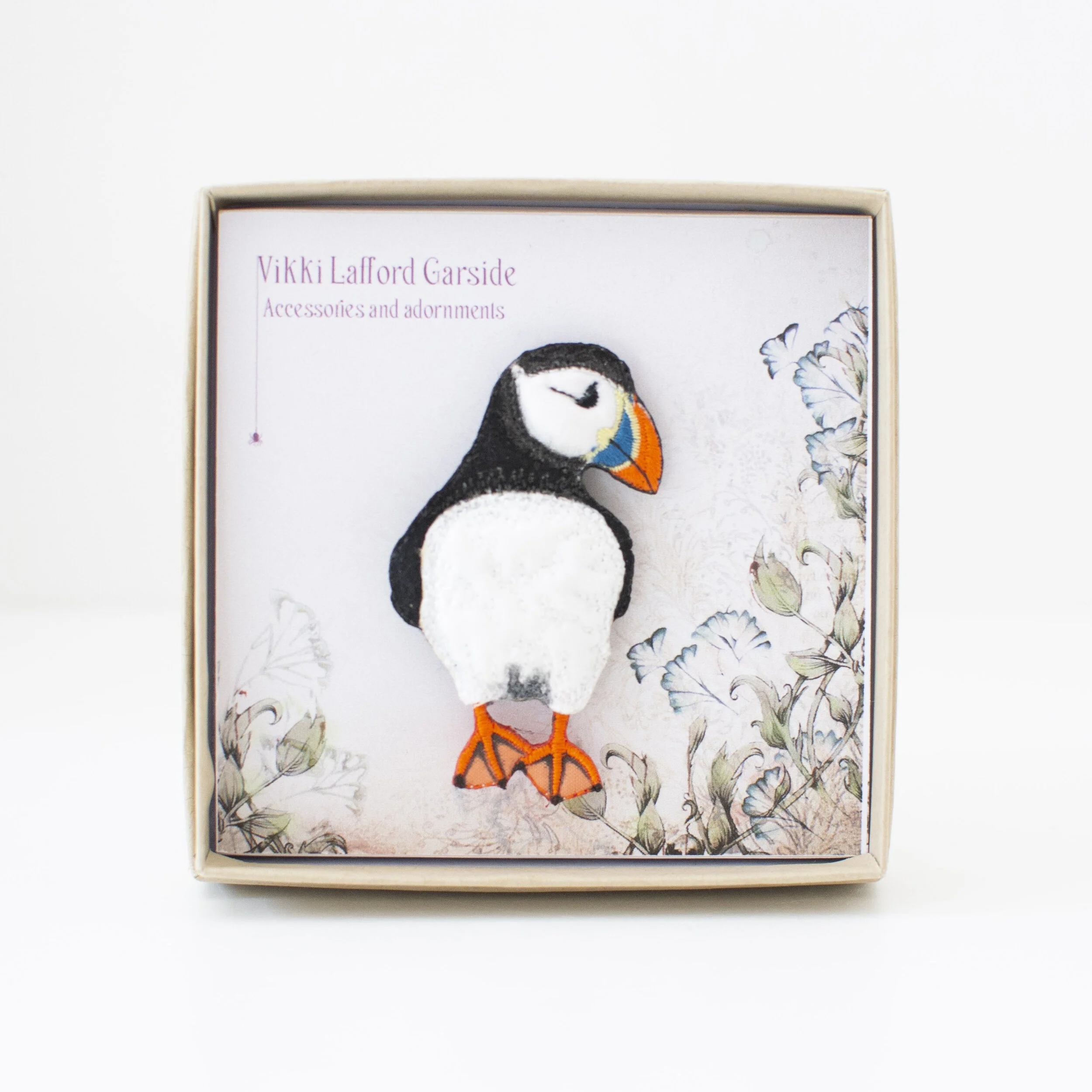 Puffin Brooch by Vikki Lafford