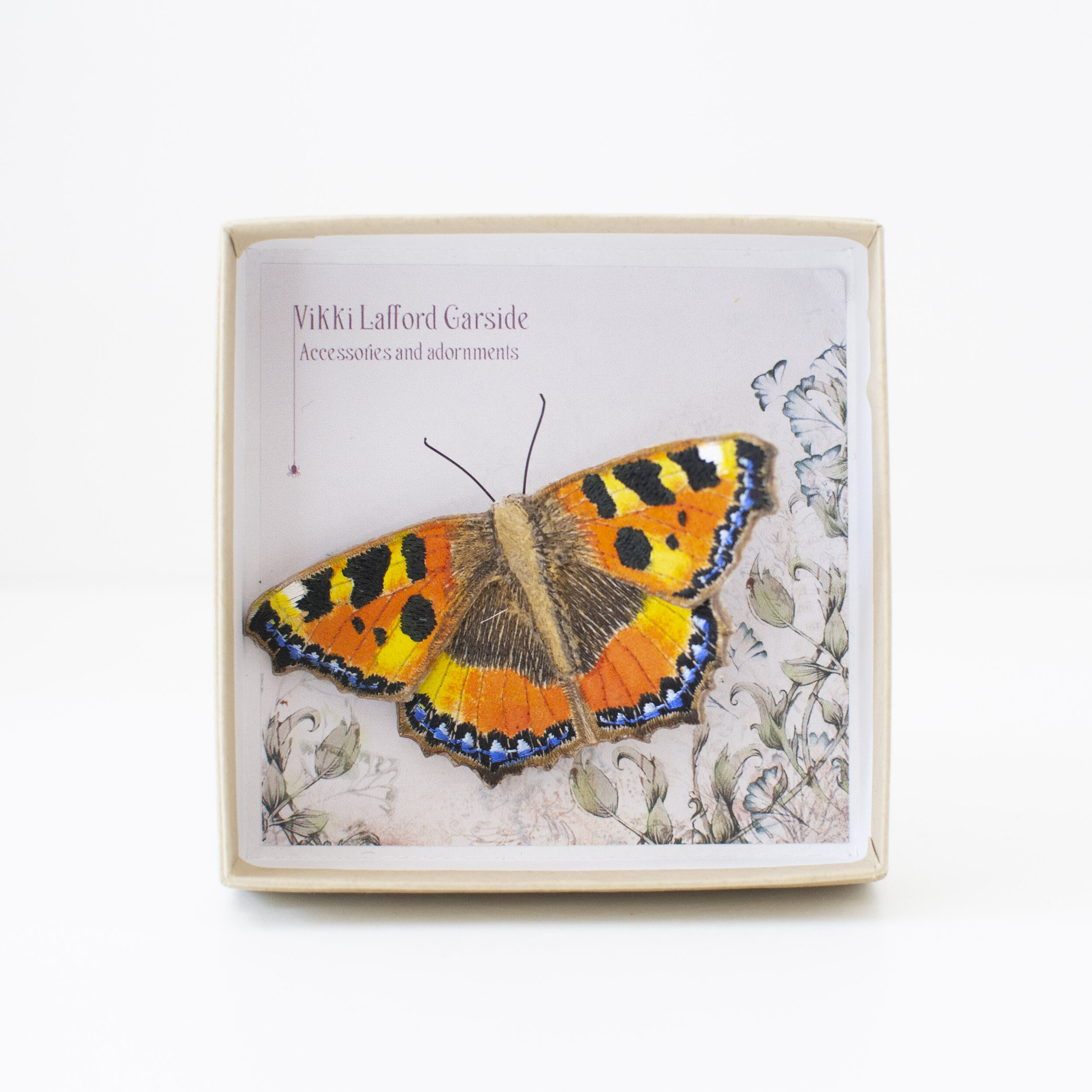 Tortoiseshell Butterfly Brooch by Vikki Lafford