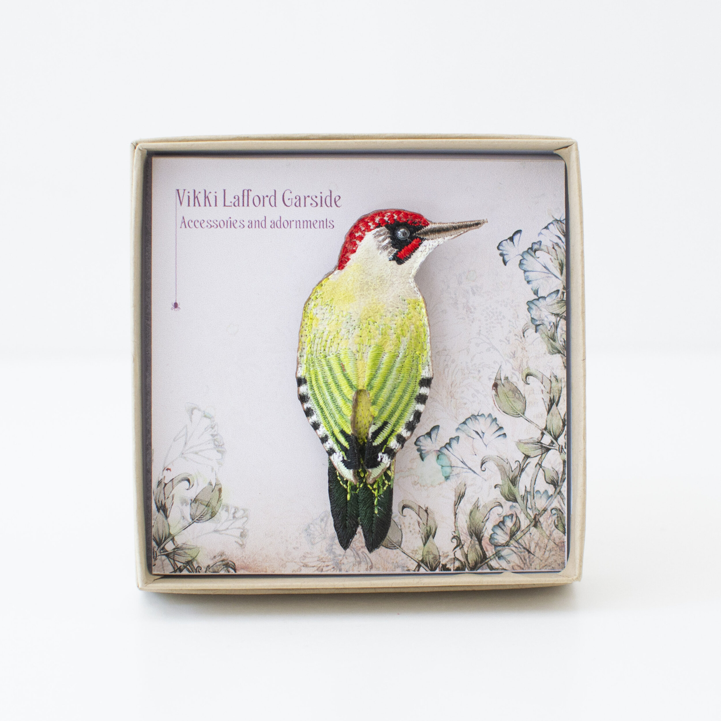 Woodpecker Brooch by Vikki Lafford