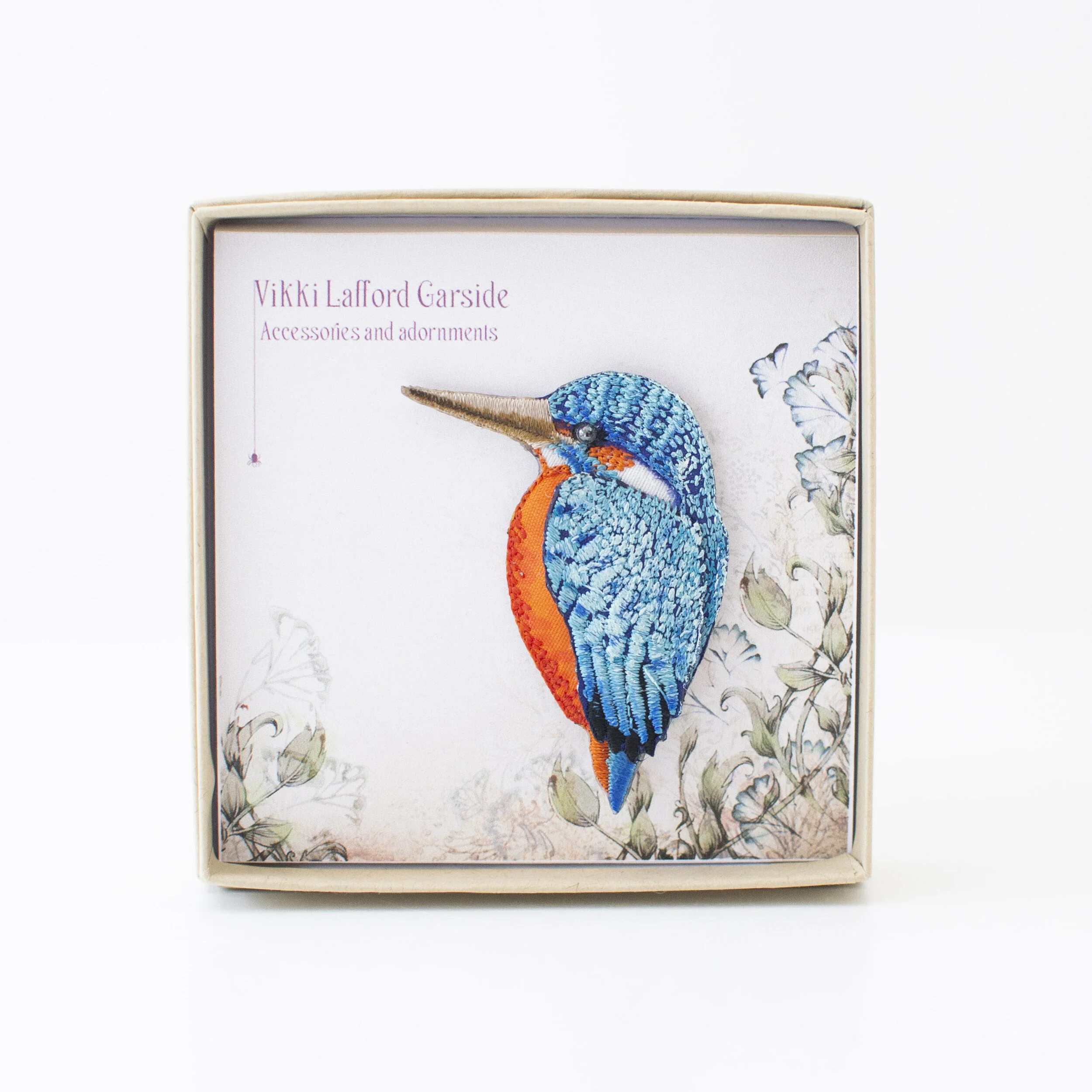 Kingfisher Brooch by Vikki Lafford