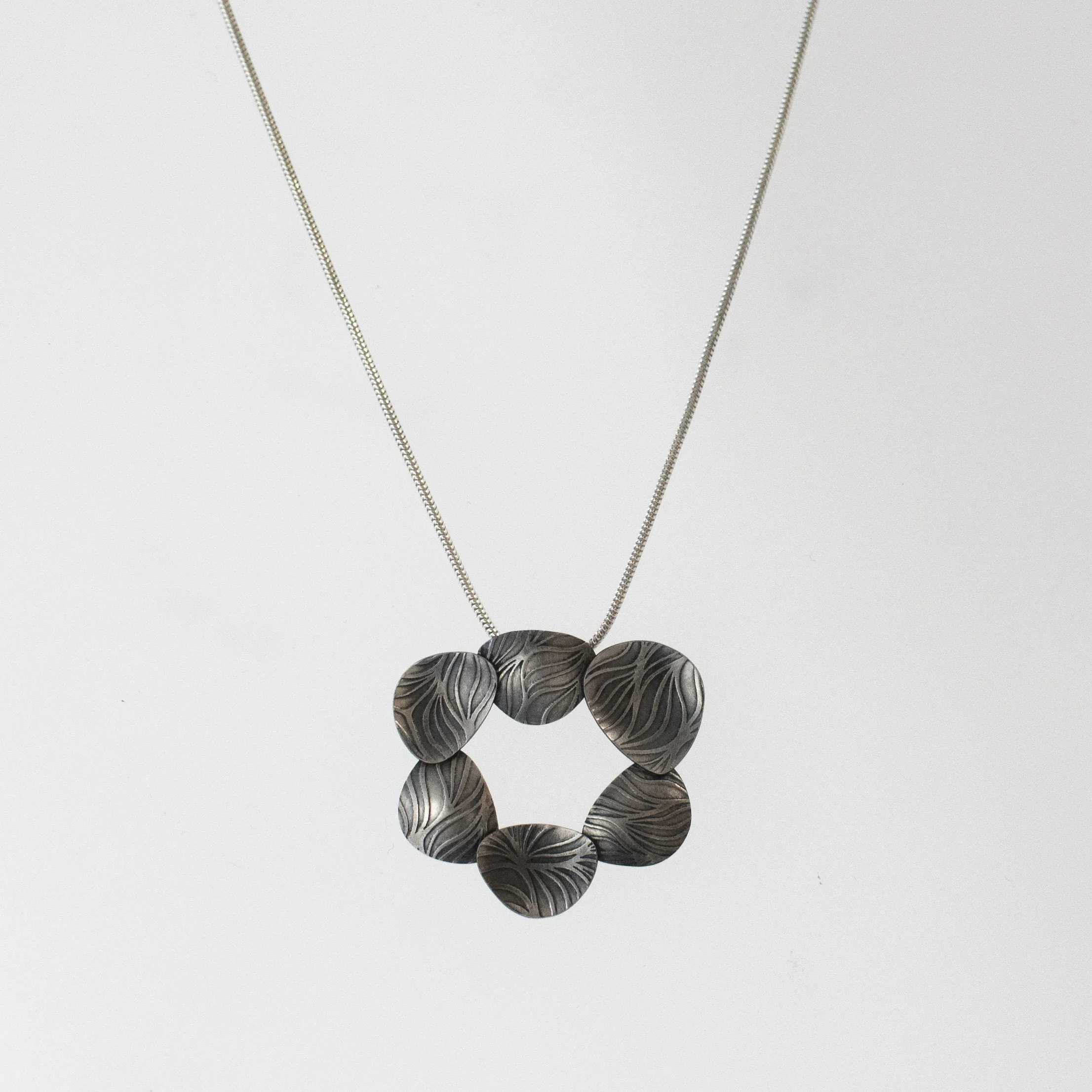 Six Waves Pebble Oxidised Silver 