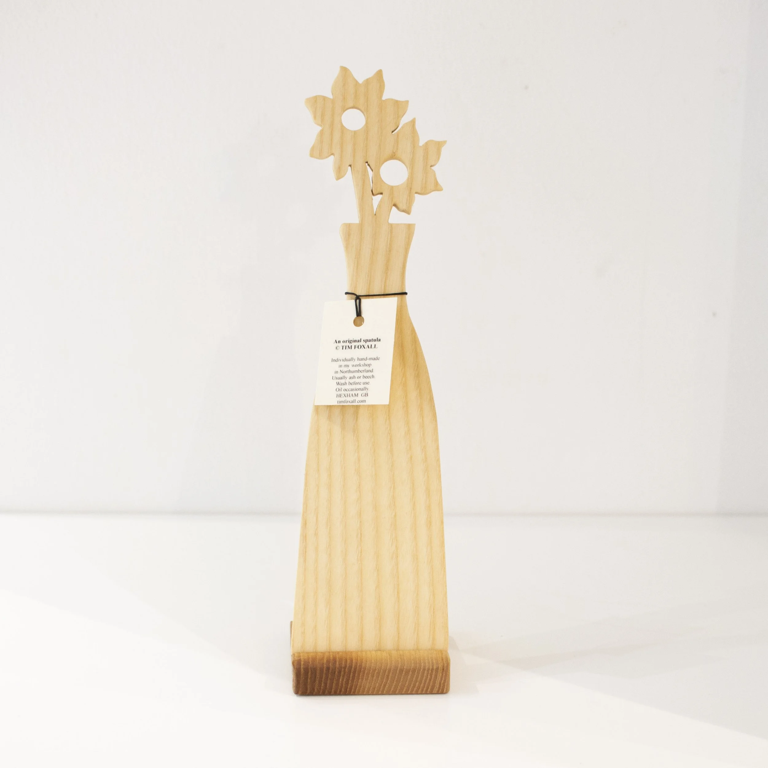 Flowers Wooden Spatula by Tim Foxall