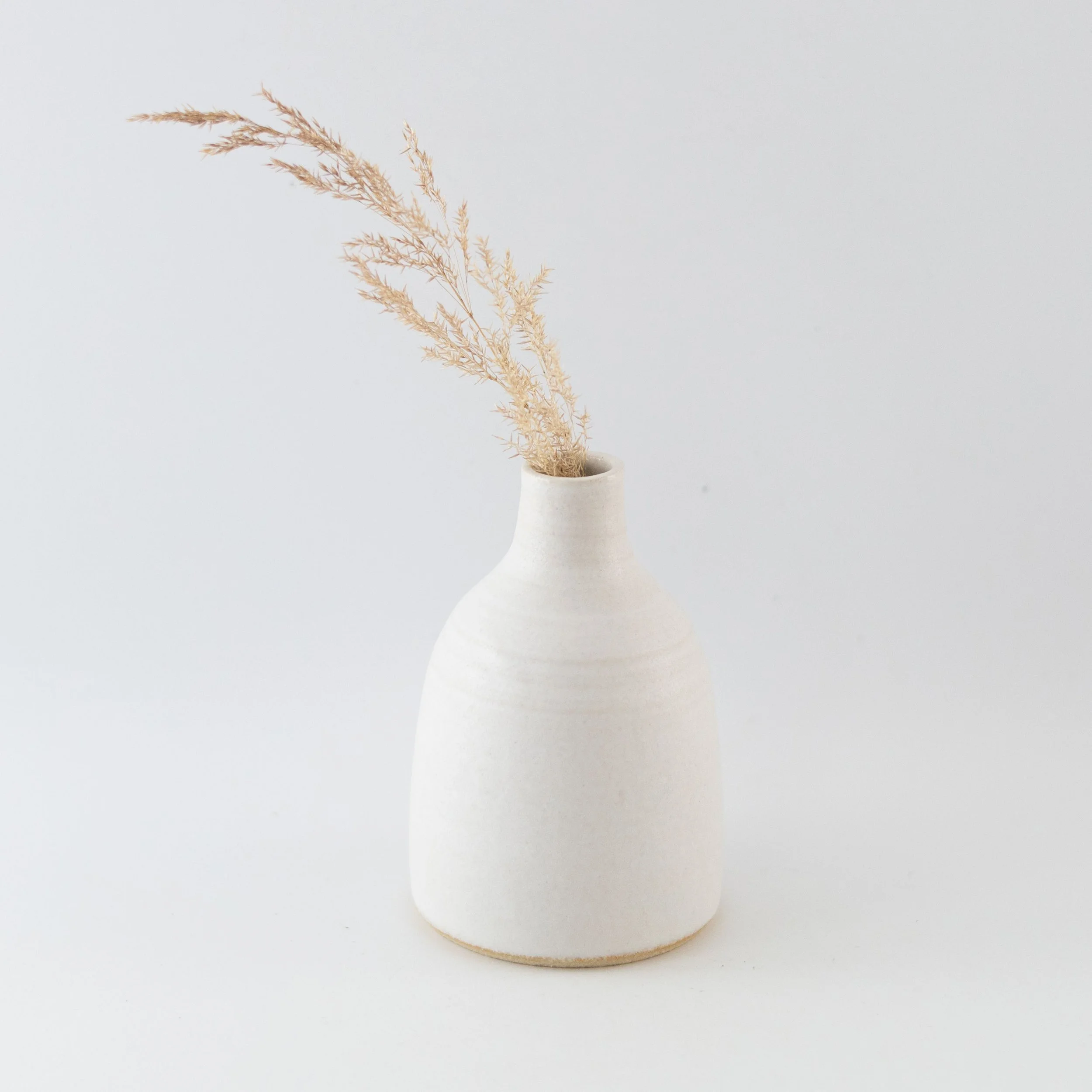 Tall Bud Vase - White by Tone von Krogh