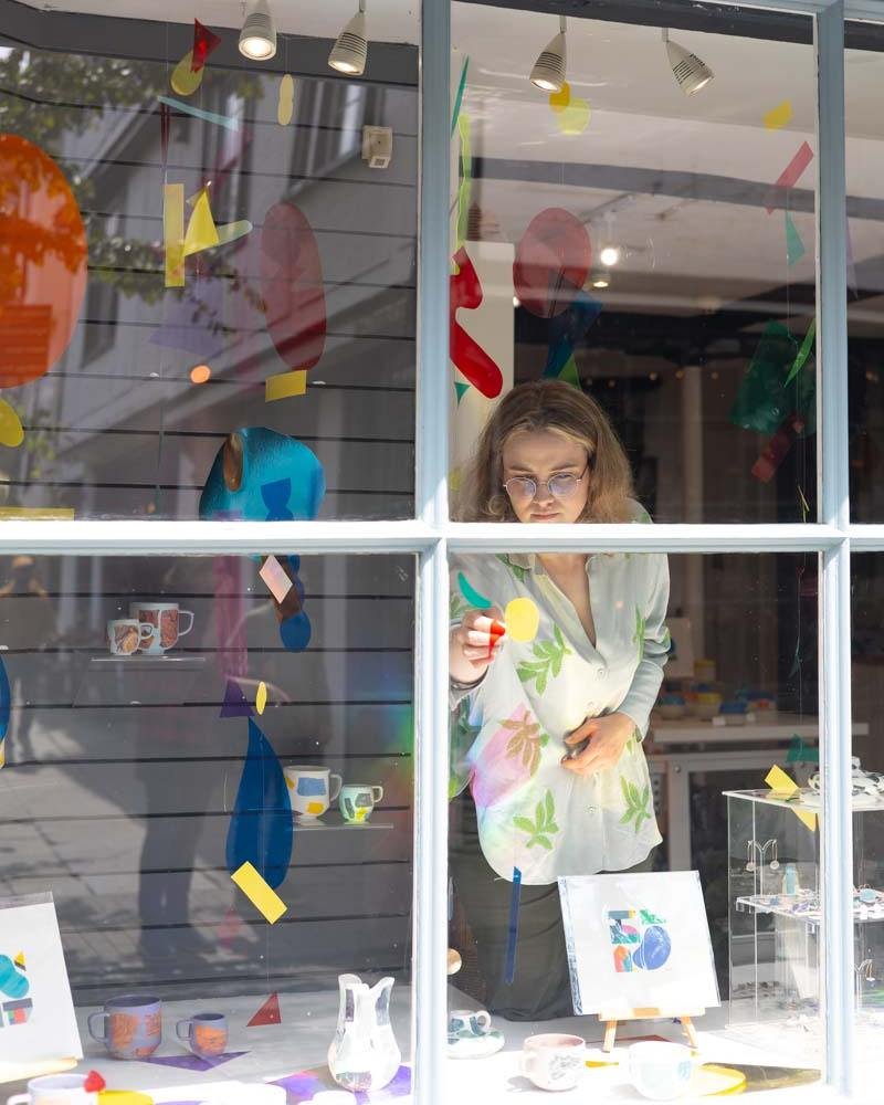 During June at cambridge contemporary crafts we are celebrating Pride Month and the LGBTQ+ community. Today Lexie has been finishing off her amazing window design for Pride Month.

Cambridge Pride, organised by The Pink Festival Group, is returning f