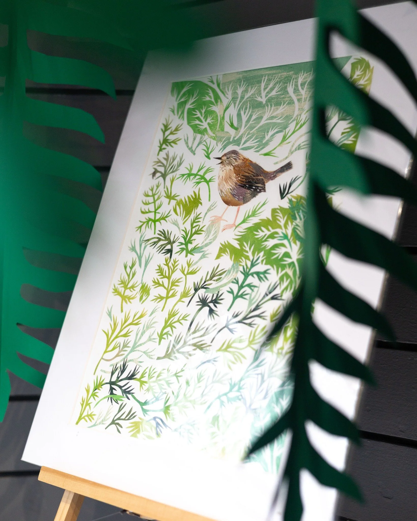 Kate Slater's stunning original collage featuring handmade papers and recycled papers looking beautiful in our window display! 

You can find more collages by Kate on our website. 

@kateslater 

#illustration #collage #illustrator #handmade #origina