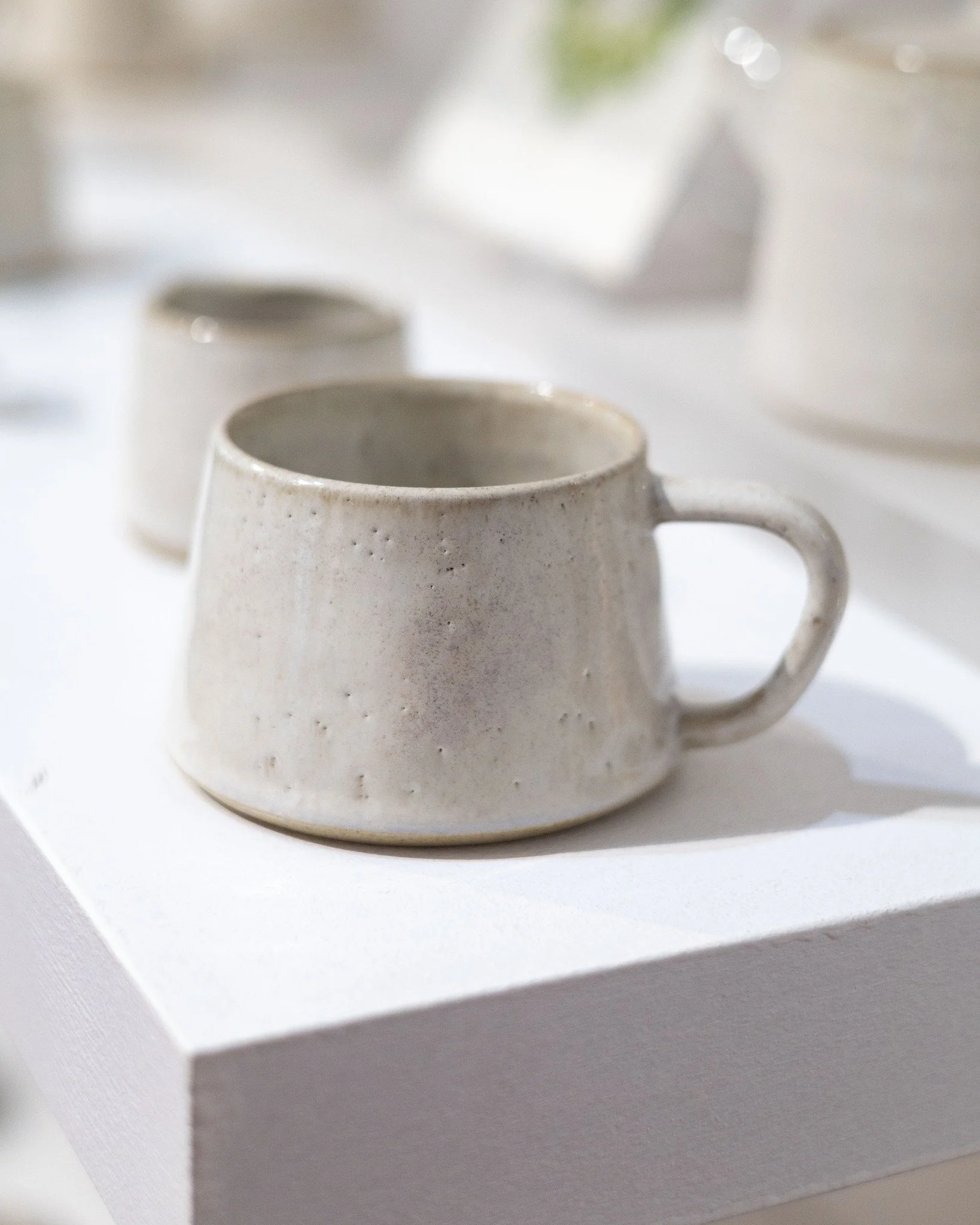 Ema Pottery's latest deliver is on display in the gallery now. Her wheel thrown designs have a timeless look with the beautiful neutral tone and rustic texture. These pieces make your morning hot drink feel extra special!

You can also view Ema's wor
