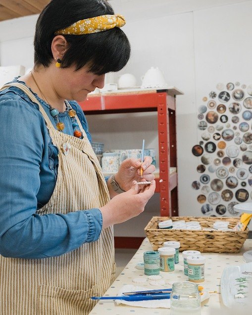 The ceramicist currently featured in our window display is Katie Almond who has a passion for drawing, colour, and text which shows in her pieces. They have a nostalgic and timeless feel, we love looking at all the details in her work. 

Inspired by 