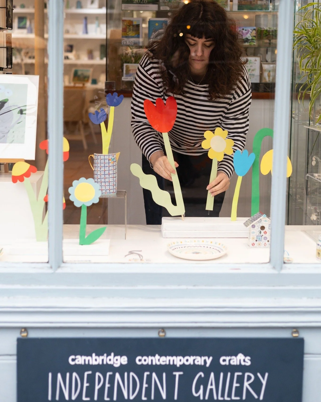 There's not long left to enjoy our current window display! It's been lovely to have this vibrant design take us from winter into spring and it perfectly complemented our featured artists Katie Almond and Sophie Harding. 

Watch this space to see our 