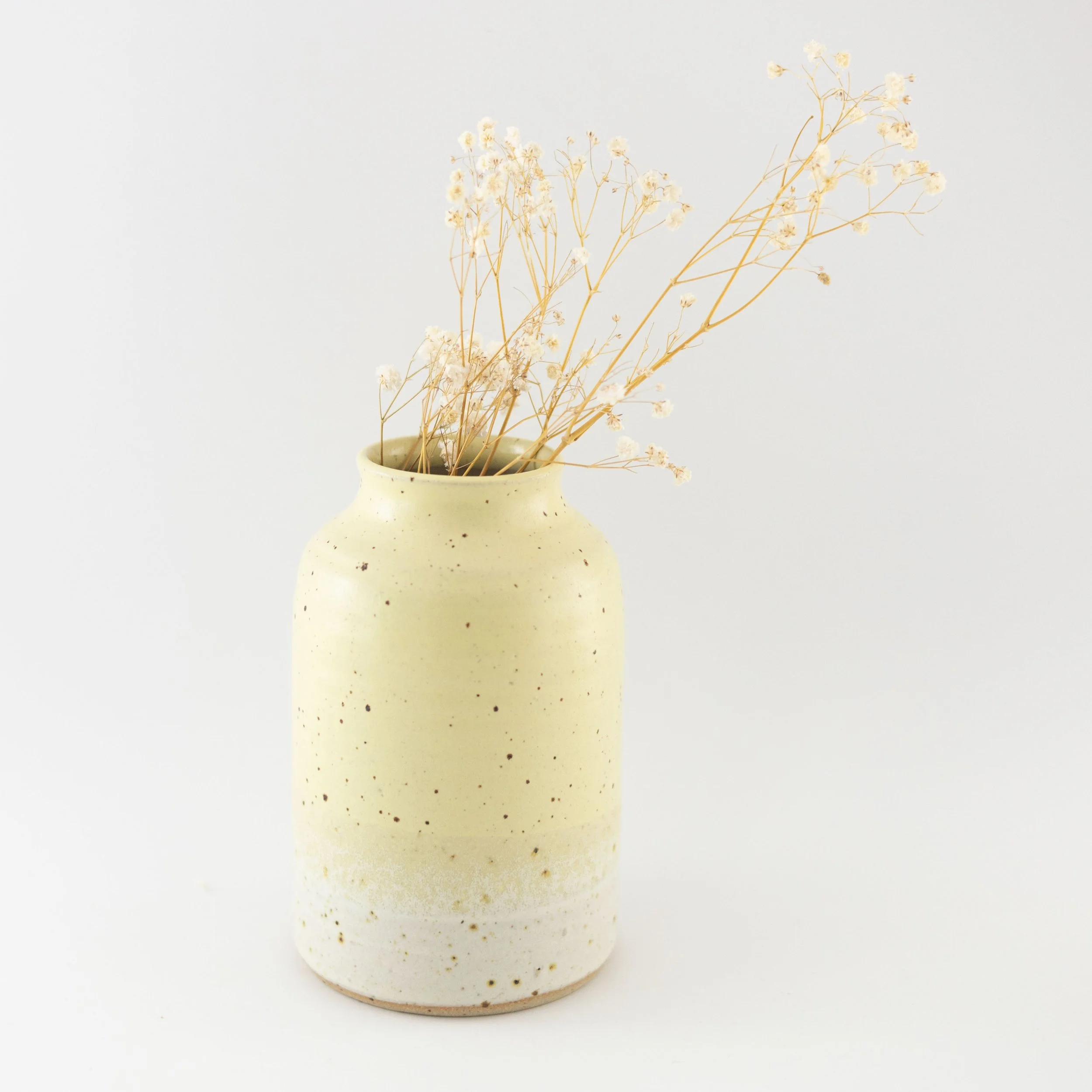 Golden Sand Bottle Vase by Emily Doran