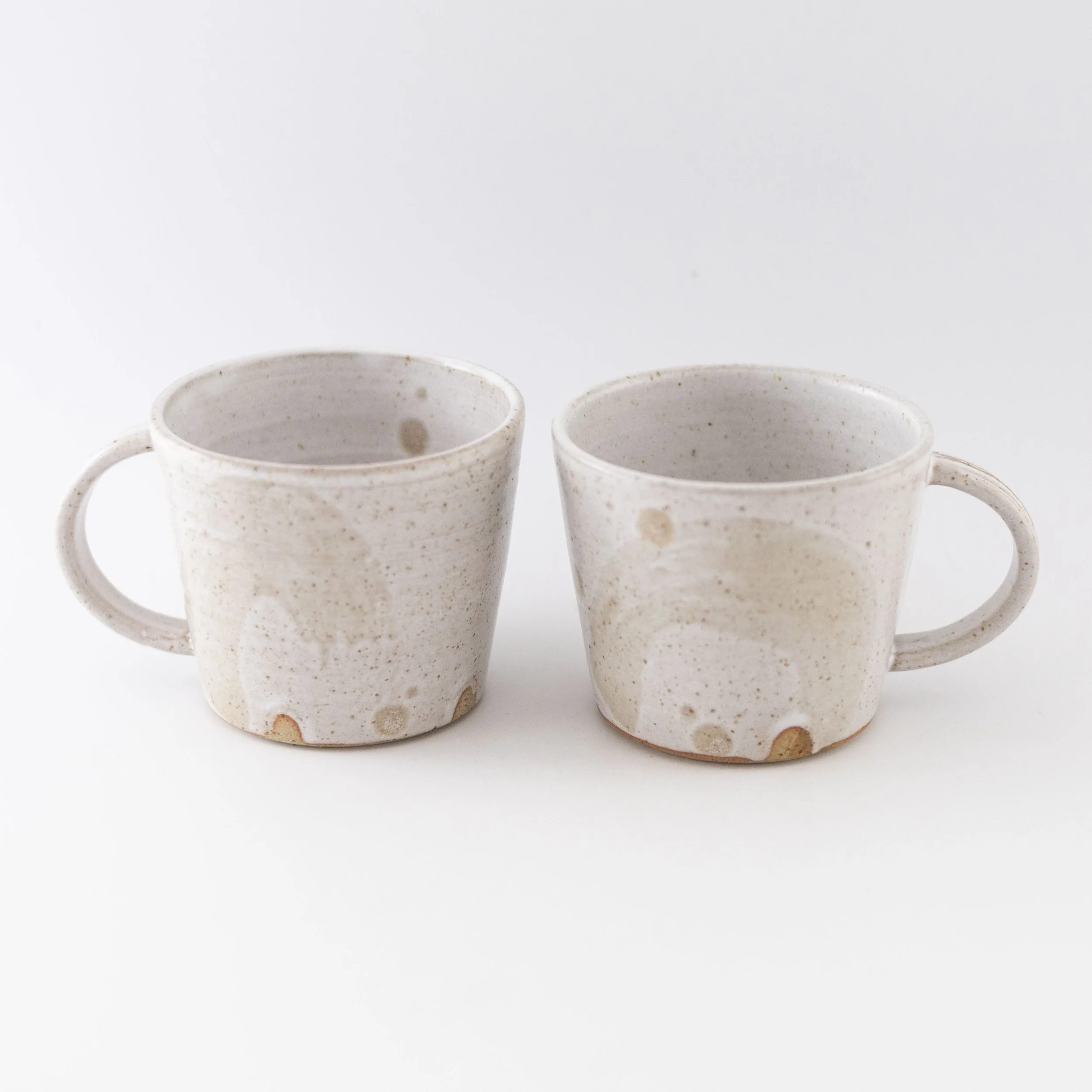 Large Mug with Dolomite and Wood Ash Glaze by Rachel Gray