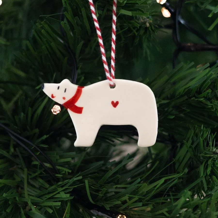 Small Polar Bear Decoration by Miss Marple