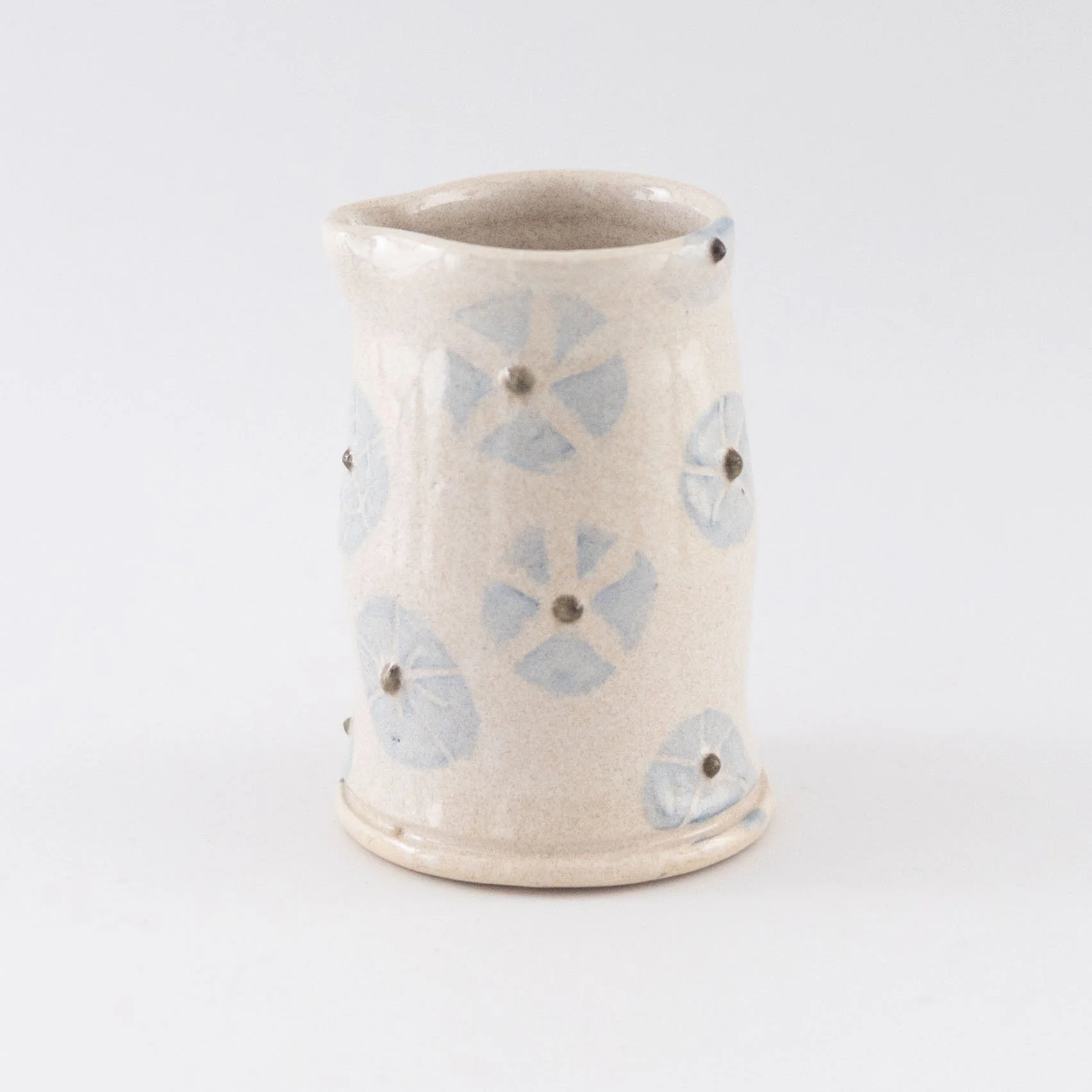 Blue and Cream Pourer 3 by Rachel Austin