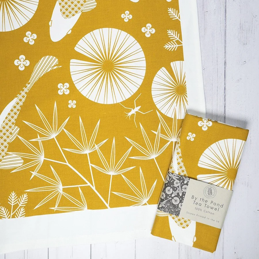 By the Pond Tea Towel by Ashley Hutchinson