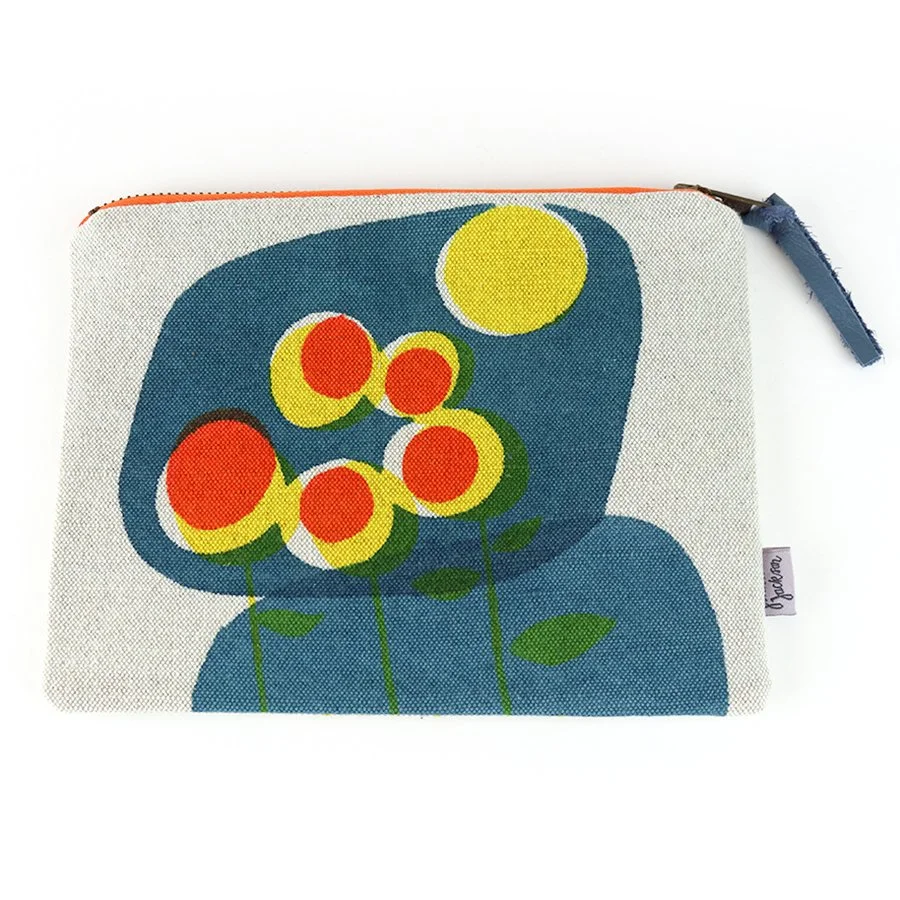 Sunflowers Zip Bag by Jennie Jackson