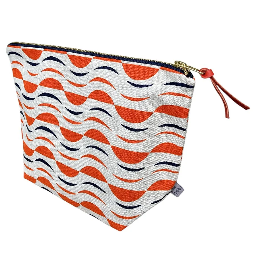 Maronti Orange Wash Bag by Jennie Jackson