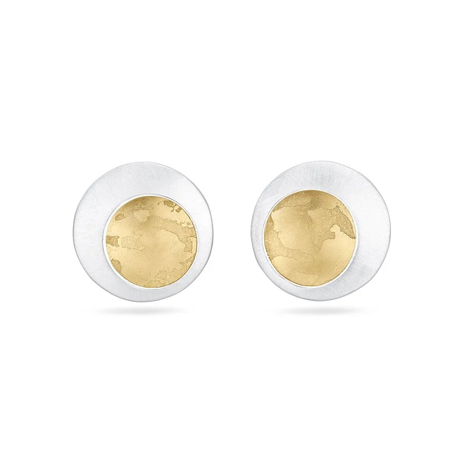 Gilt Etch Studs by Hannah Souter