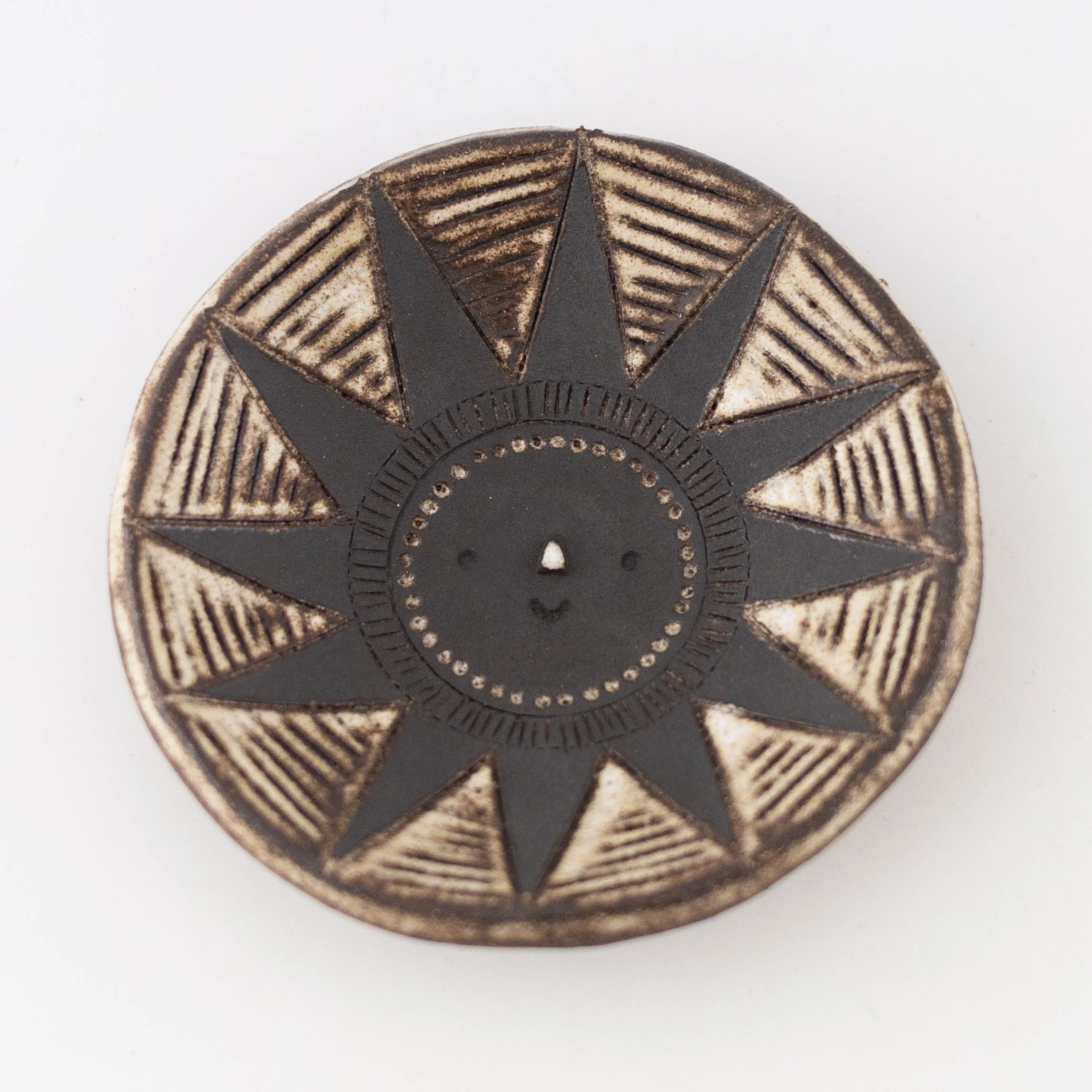 Round Sun Trinket Dish by Atelier Stella Ceramics
