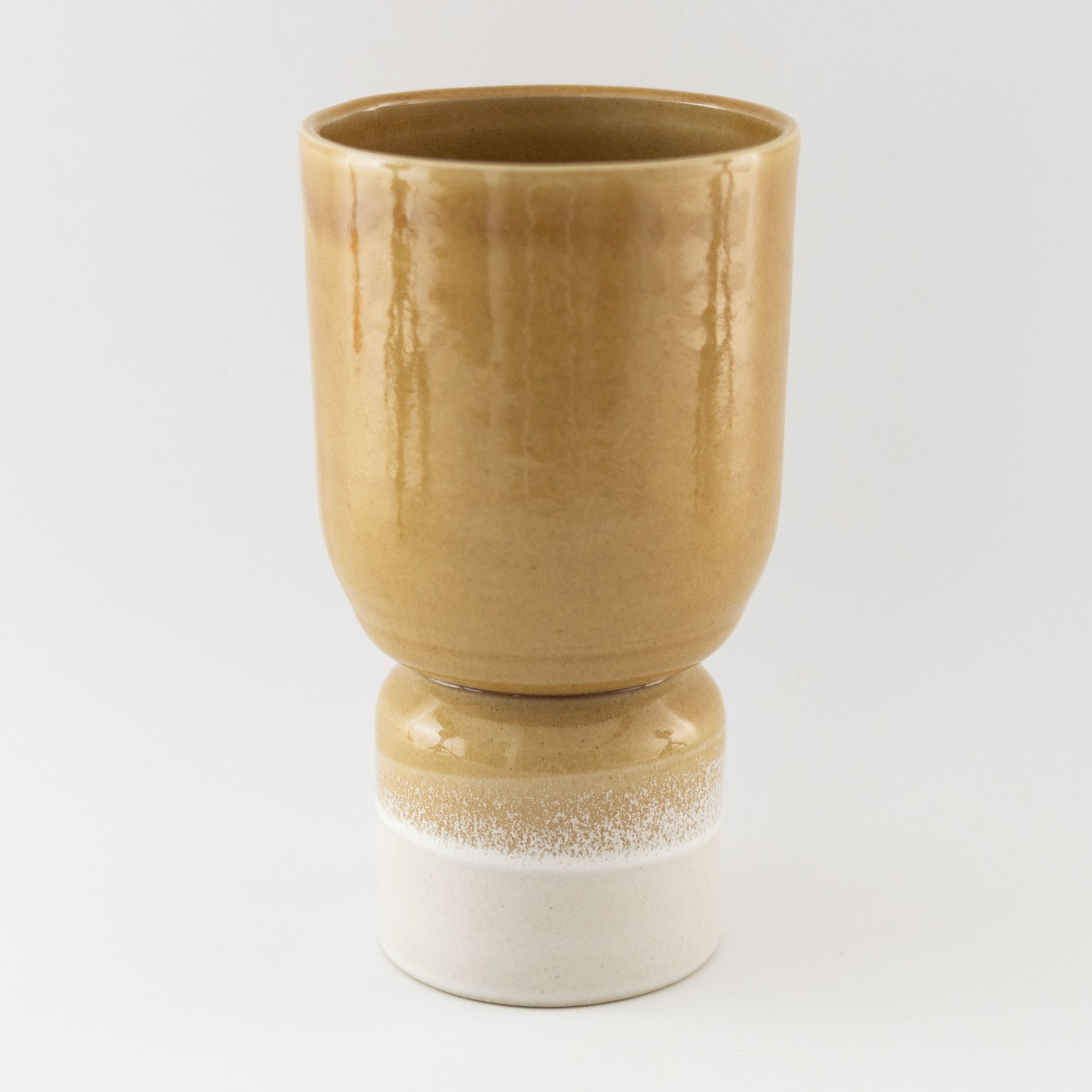 Pedestal Bowl Toffee by Petra Wright