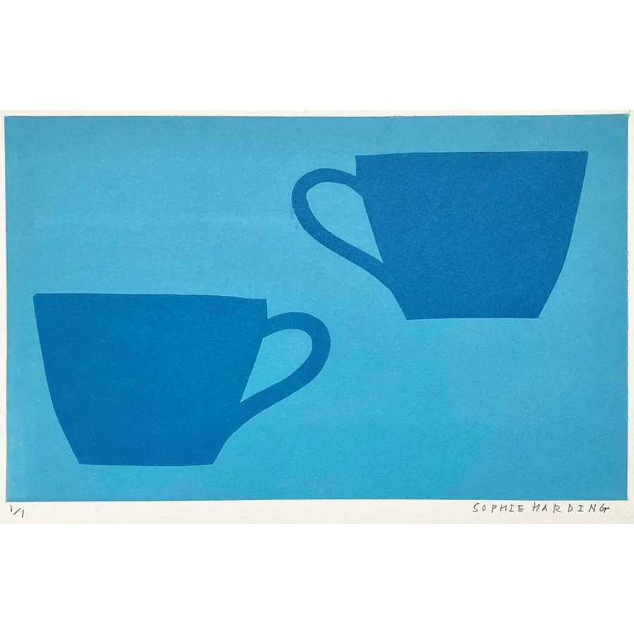 Two Blue Cups ed1/1 by Sophie Harding