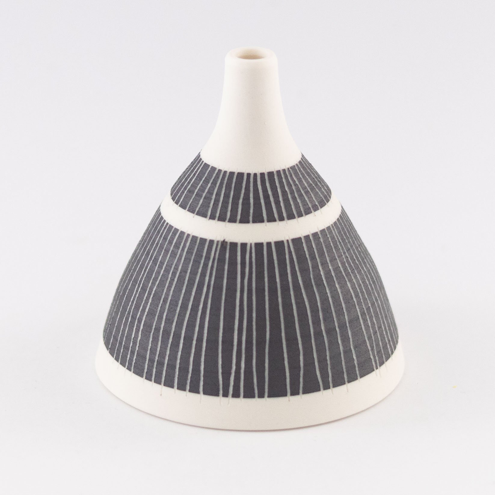 Striped Bud Vase 2 by Vicky Hageman