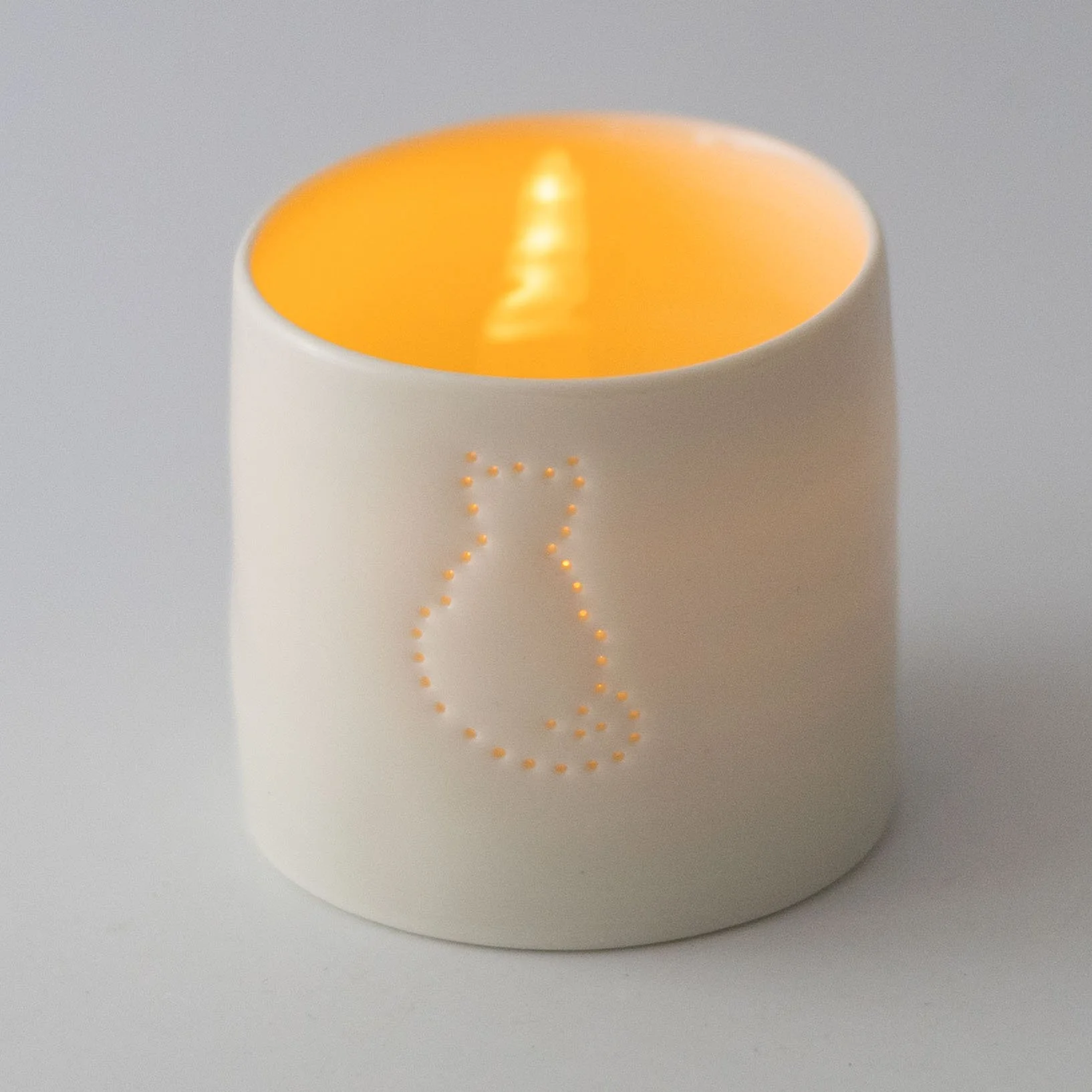 Cat Mini Tealight Holder by Luna Lighting