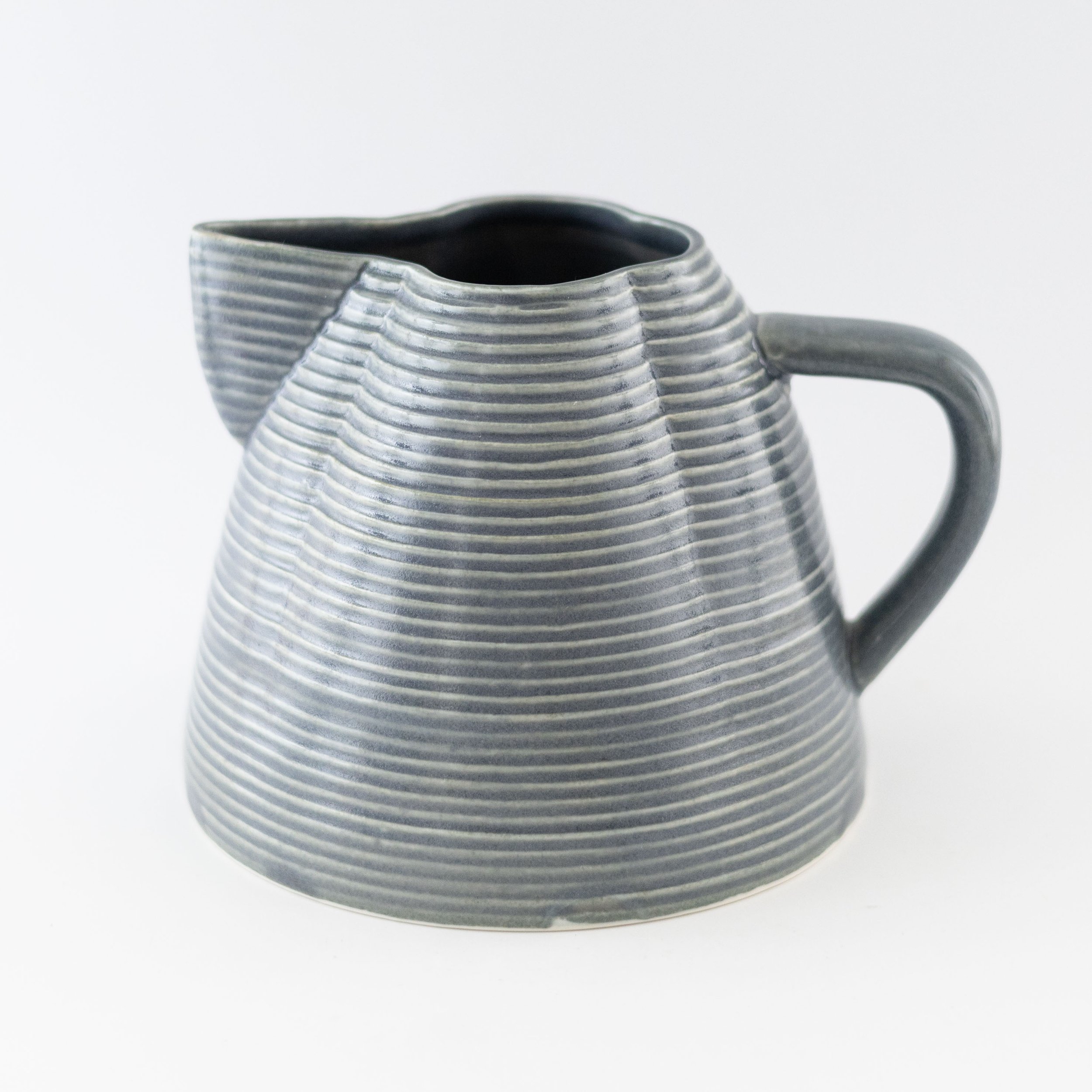 Short Dark Grey Jug by Harriet Caslin