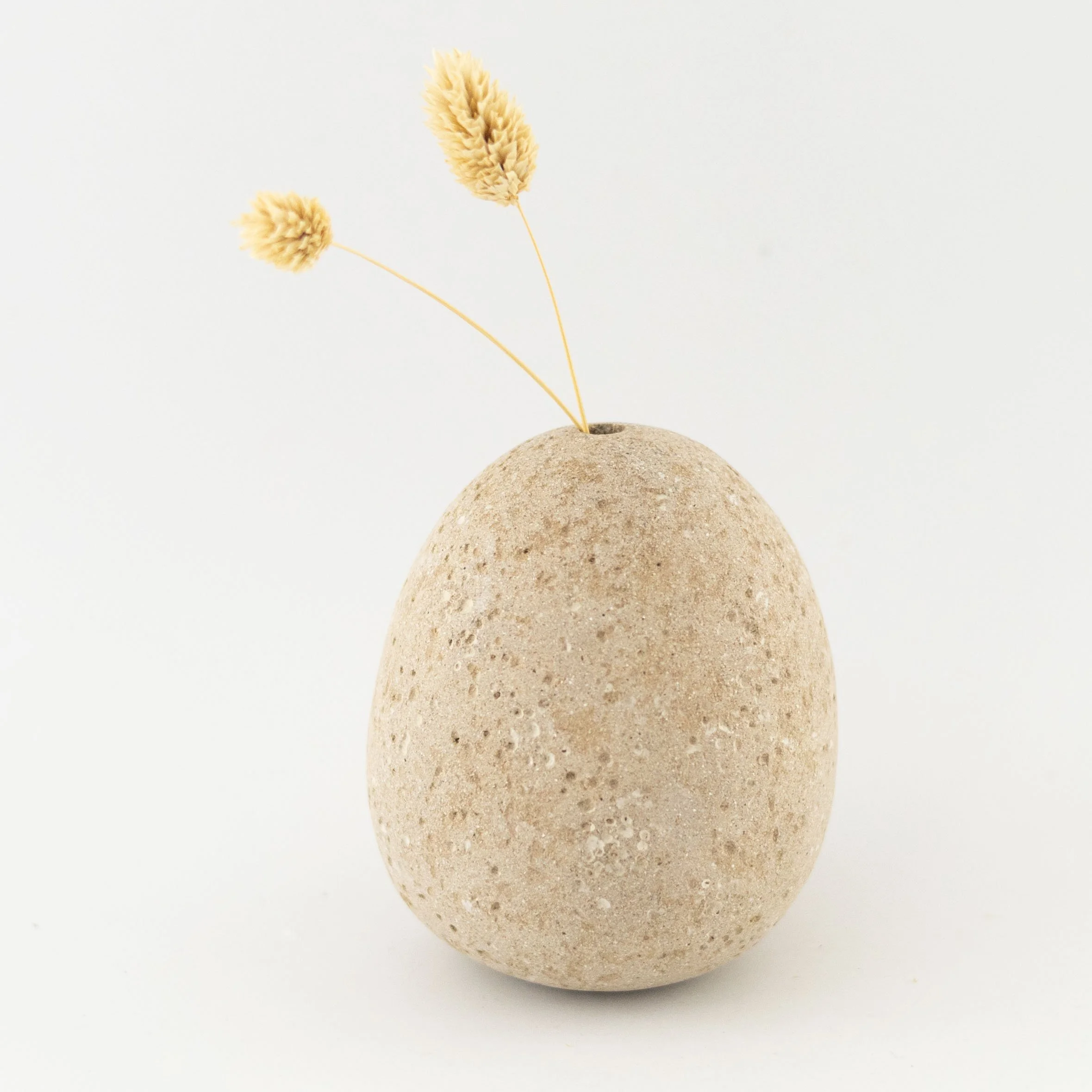 Sandy Textured Pebble Vase 58 by Katie Timson