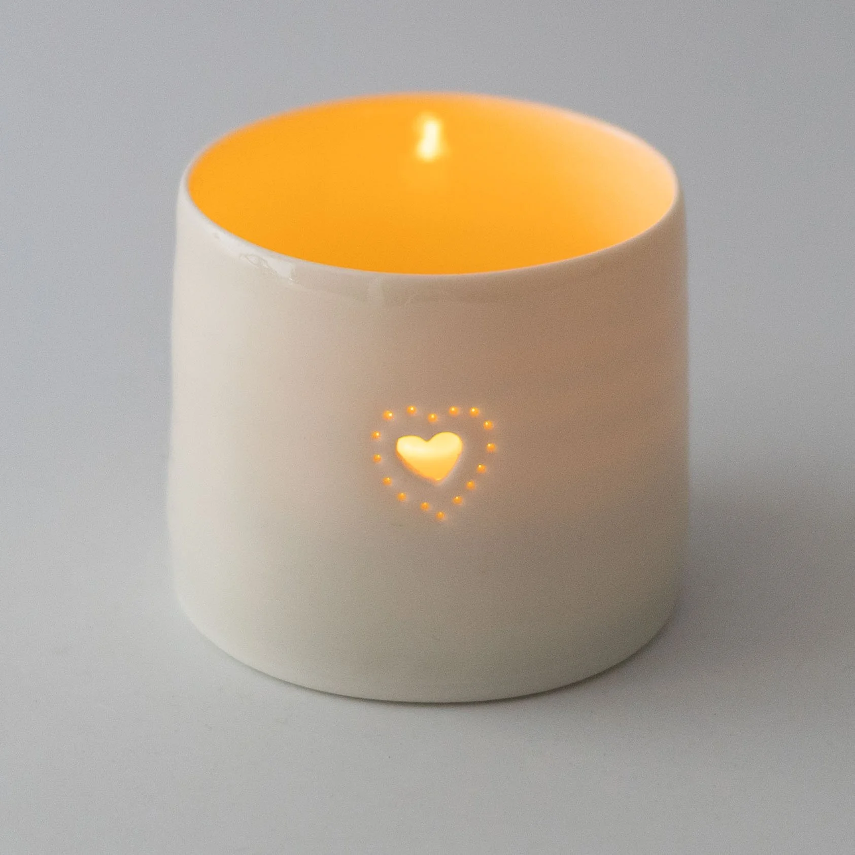 Double Heart Mini Tealight Holder by Luna Lighting