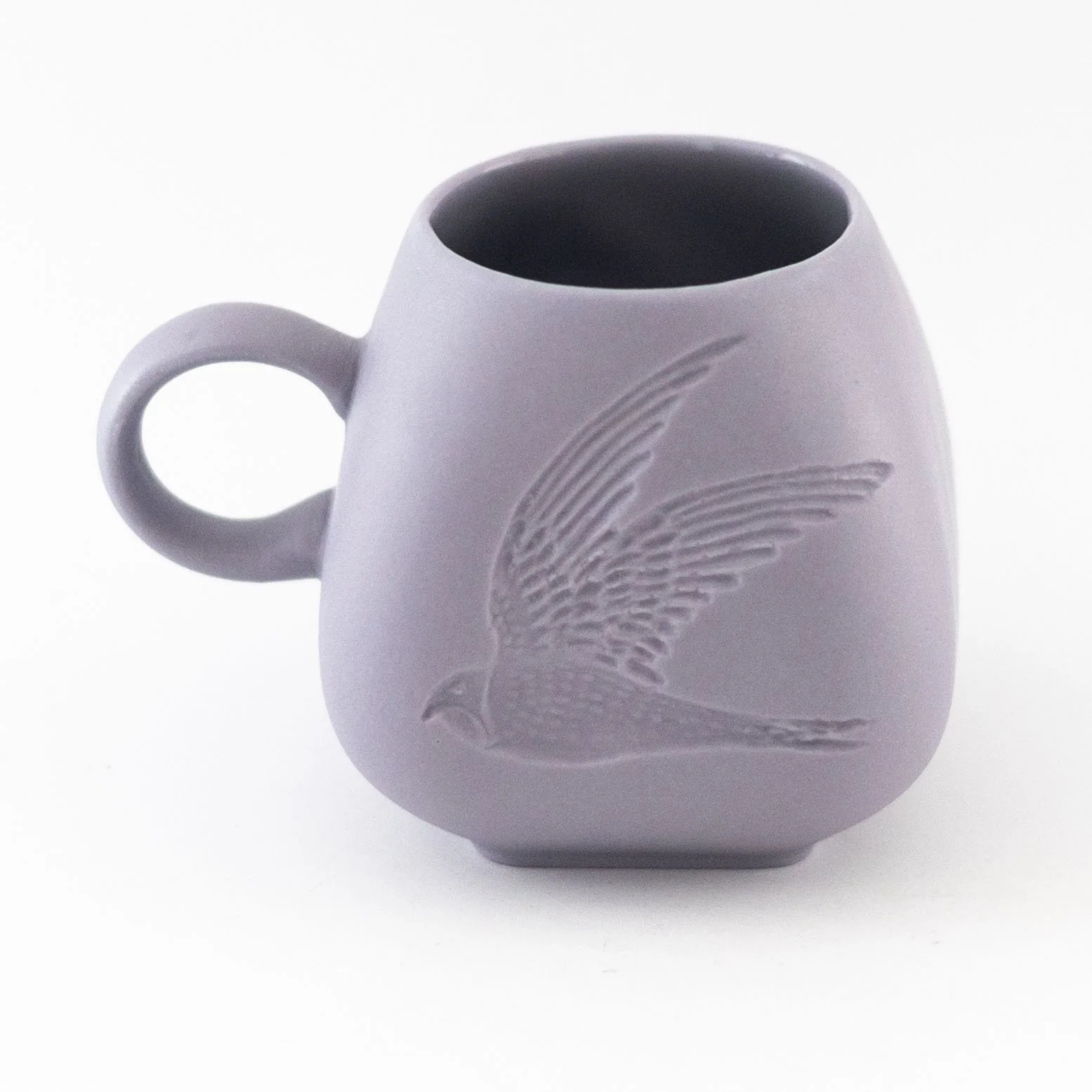 Future Fossils: Swift Espresso Mug, Grey Mauve by Jean White