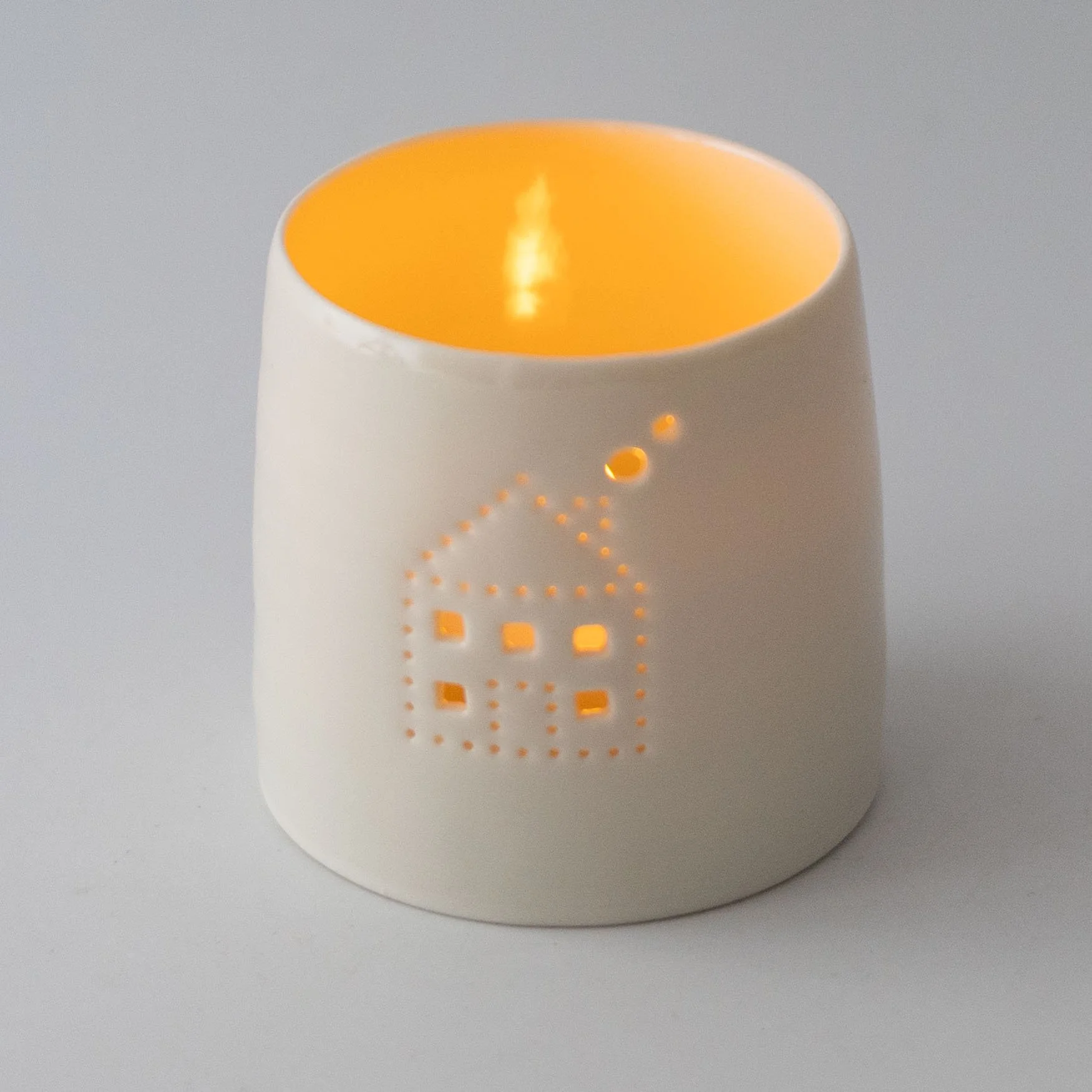 House Mini Tealight Holder by Luna Lighting