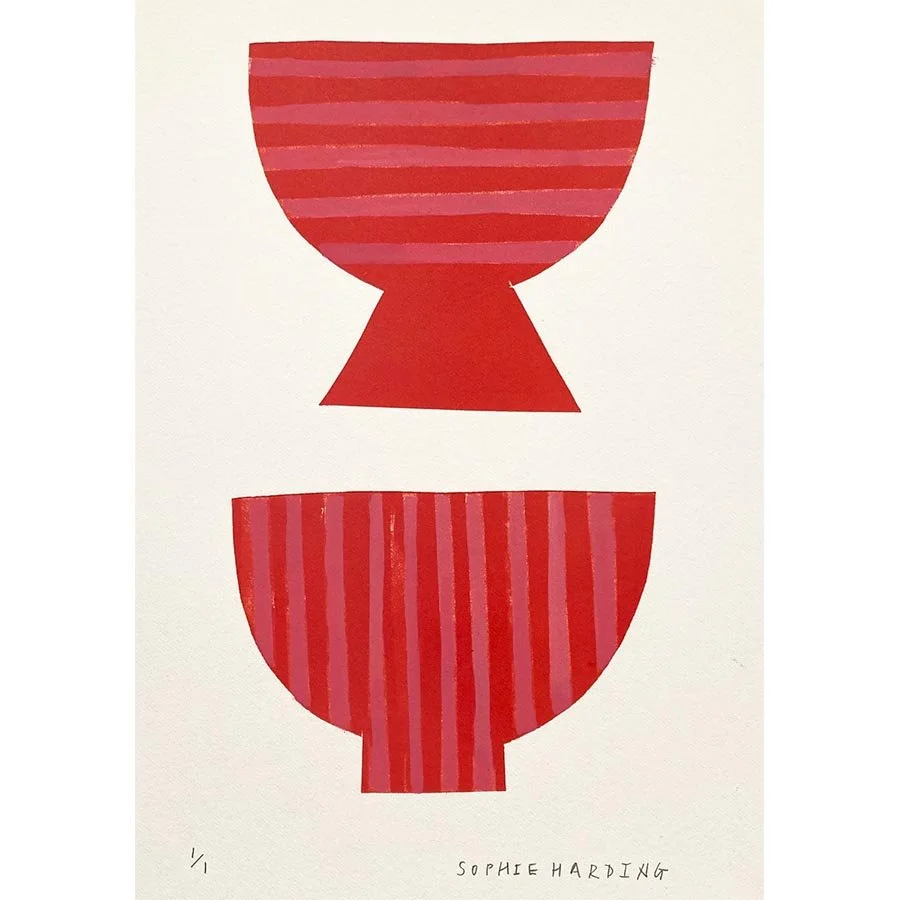 Two Stripey Bowls ed1/1 by Sophie Harding